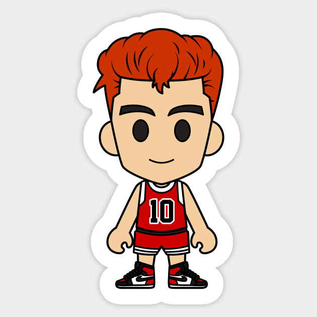 Hanamichi Sakuragi Sticker by Chibi Pops